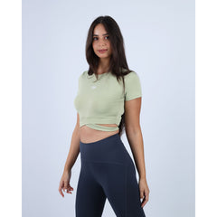 Twisted Short Sleeves Women's Crop Tee