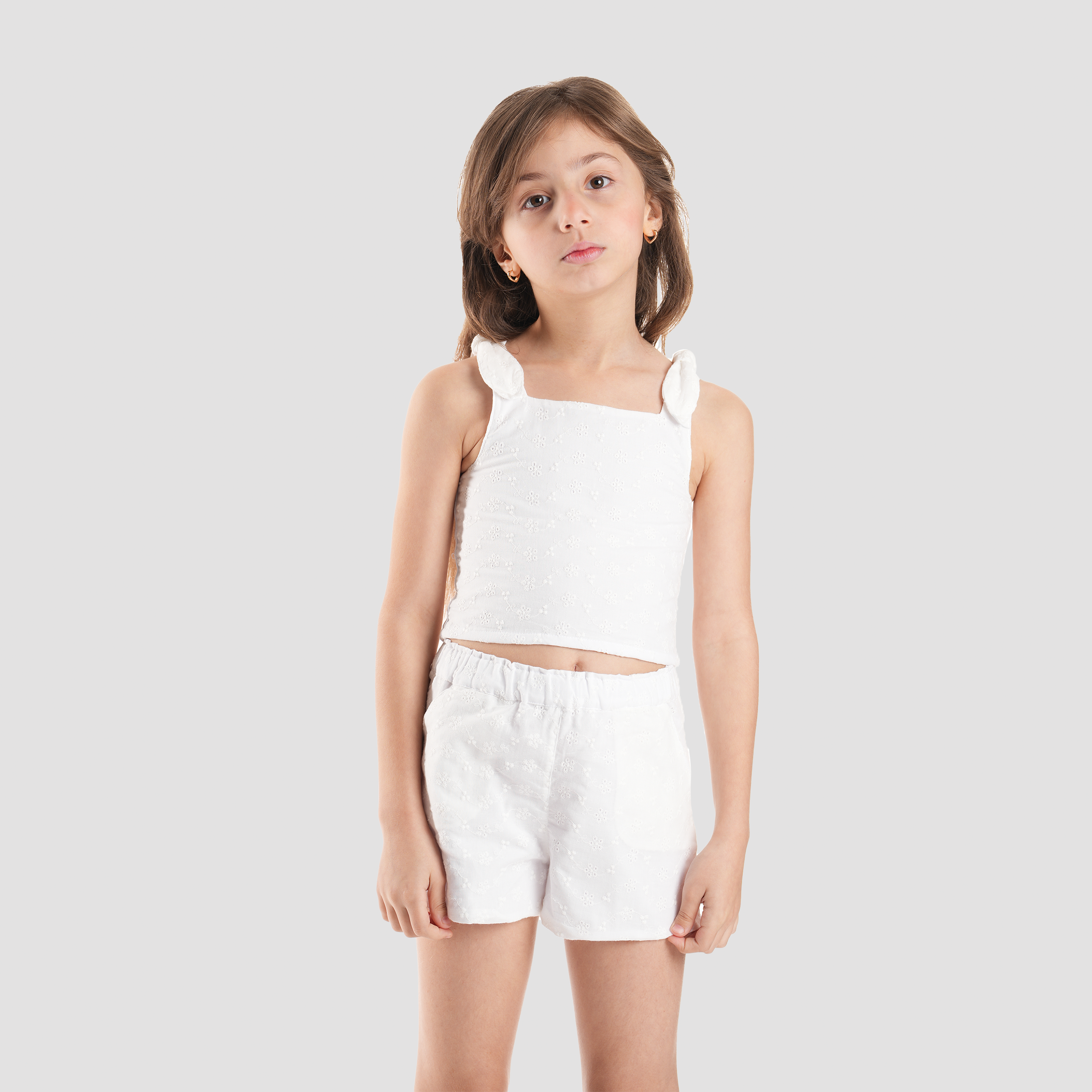 White Set for Girls-GST-15S - Naga Homme