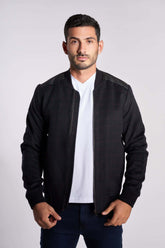 Black and Red checks wool jacket(19) - nagahomme