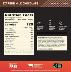 Gold Standard 100 Whey Protein Powder - Extreme Milk Chocolate 2.27 Kgs (5 lbs) 73 Servings