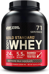 Gold Standard 100 Whey Protein Powder - Extreme Milk Chocolate 2.27 Kgs (5 lbs) 73 Servings