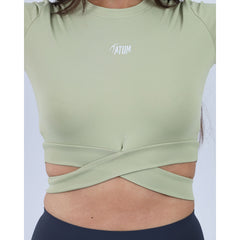 Twisted Short Sleeves Women's Crop Tee