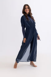 Chiffon Dress - Navy
