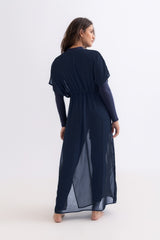 Chiffon Dress - Navy