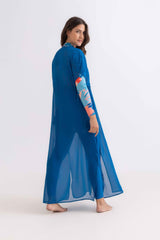 Chiffon Dress - Petroleum