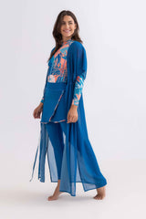 Chiffon Dress - Petroleum