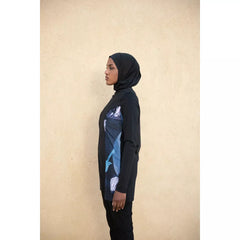Flutter Mid-length Swim top
