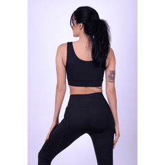 Studded Black Sports Bra