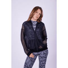 Mesh See-Through Black Jacket