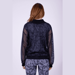 Mesh See-Through Black Jacket