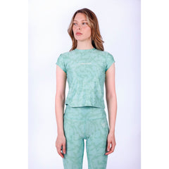 Mint Camouflage Training Short Sleeve Top