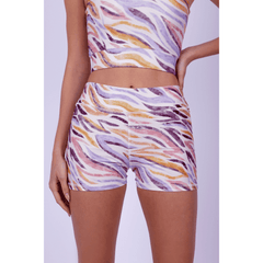 Colorful Stripes Printed Shorts