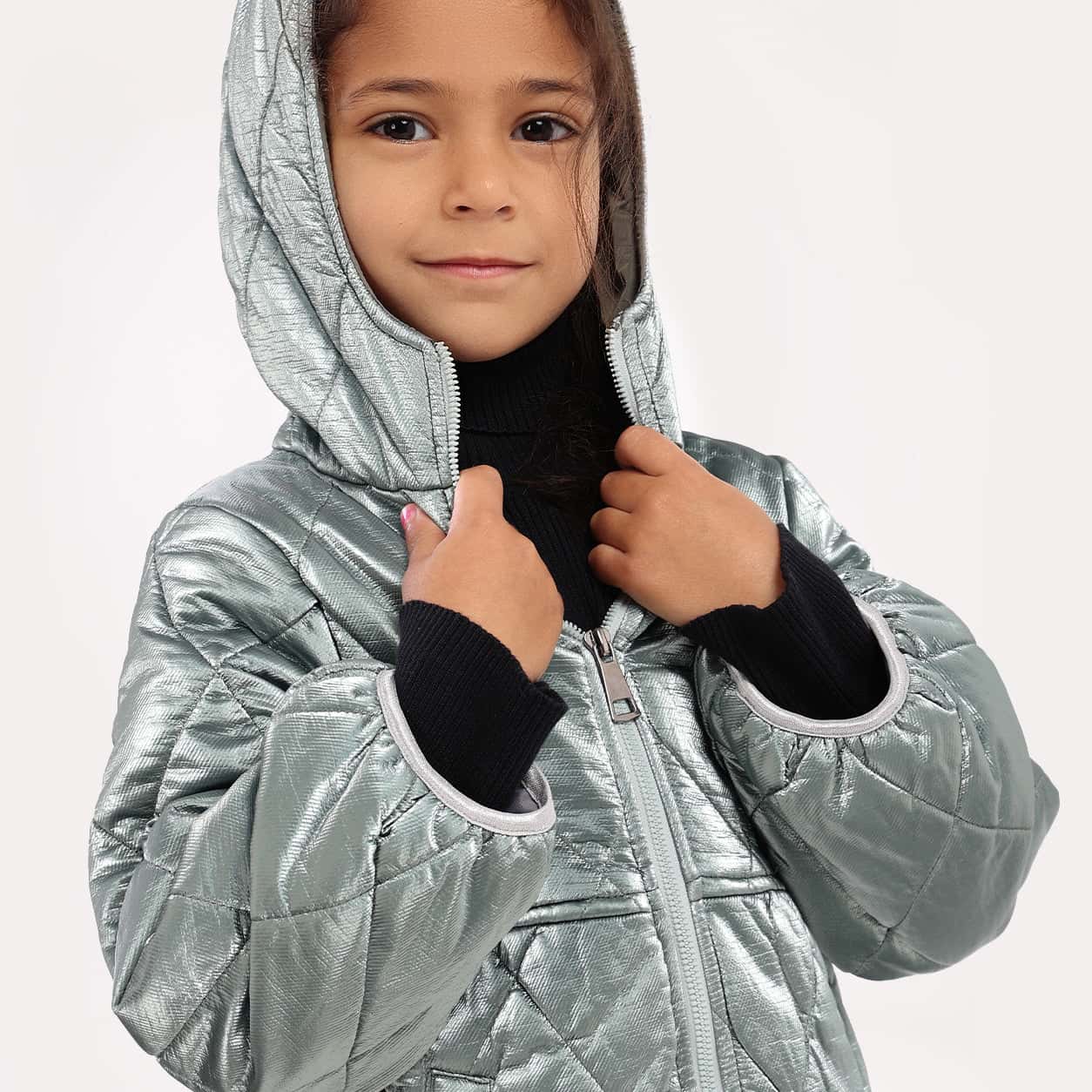 Girls Hooded Parka - GPK-09w - nagahomme