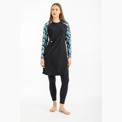 Meta Floral Motion Wave Swim Top