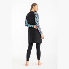 Meta Floral Motion Wave Swim Top