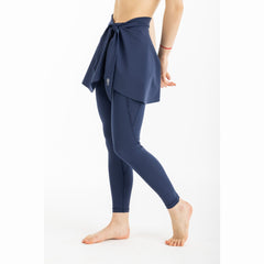 Midnight Blue Wave Cover-Up Skirt