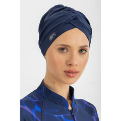 Midnight Blue Sleek Swim Turban