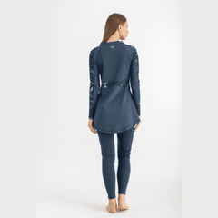 Deep Green Asymmetrial Basic Swimsuit