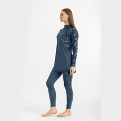 Deep Green Asymmetrial Basic Swimsuit
