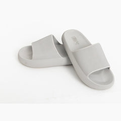 Beach Slides - Silver Grey