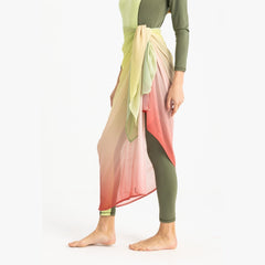 Chiffon Wrap - Gradient Red