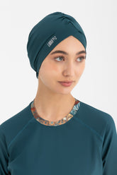 Sleek Swim Turban Deep Teal