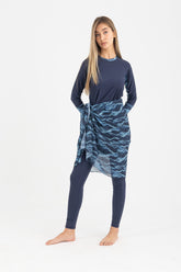 Chiffon Wrap - Deep Wave