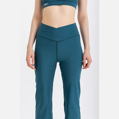 V-Flare Leggings - Atlantic Deep
