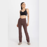 V-Flare Leggings - Deep Mahogany