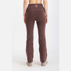 V-Flare Leggings - Deep Mahogany