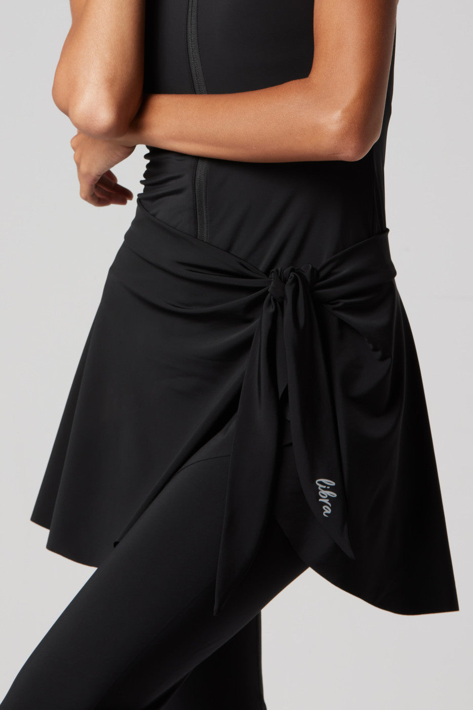 Wave Cover-Up Skirt - Black