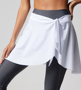 Wave Cover-Up Skirt - White