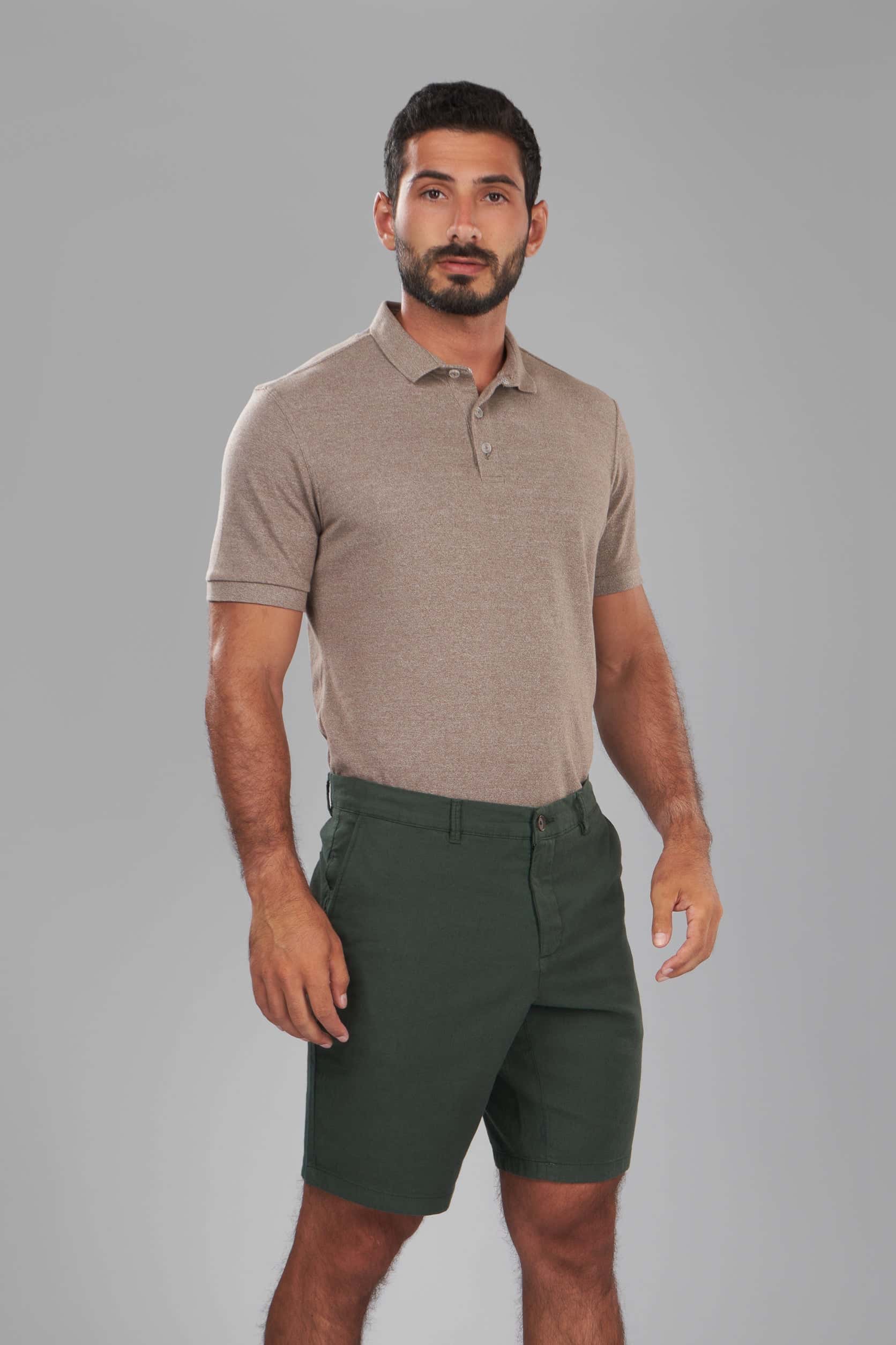 Olive Linen Shorts(32) - nagahomme