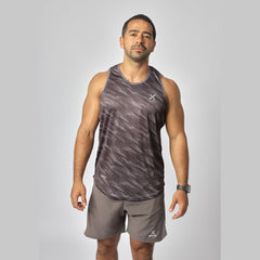 Men's Drift Racerback Tank in Black