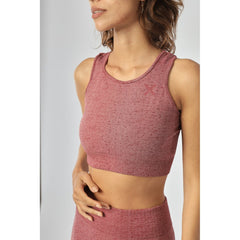 Vigor Seamless Croptop in Pastel Burgundy