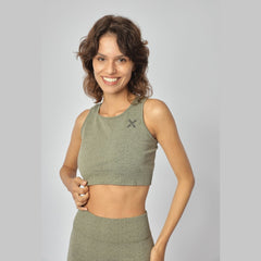 Vigor Seamless Croptop in Olive
