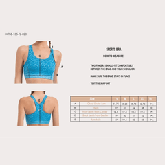 Nothing But Net Sports Bra in Aqua