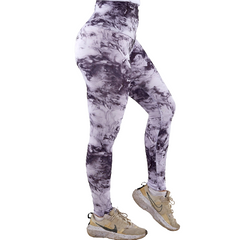 High Waisted White Marble Leggings