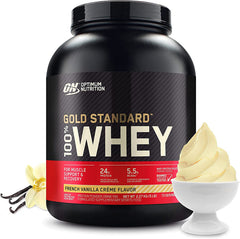 Gold Standard 100 Whey Protein Powder - French Vanilla Creme 227 Kgs (5 lbs) 73 Servings