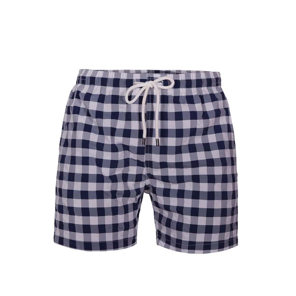 Checks Swimwear Shorts Navy(01) - nagahomme