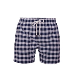 Checks Swimwear Shorts Navy(01) - nagahomme