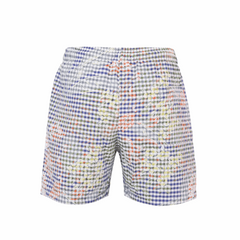 Checks Swimwear Shorts Orange-Mouve