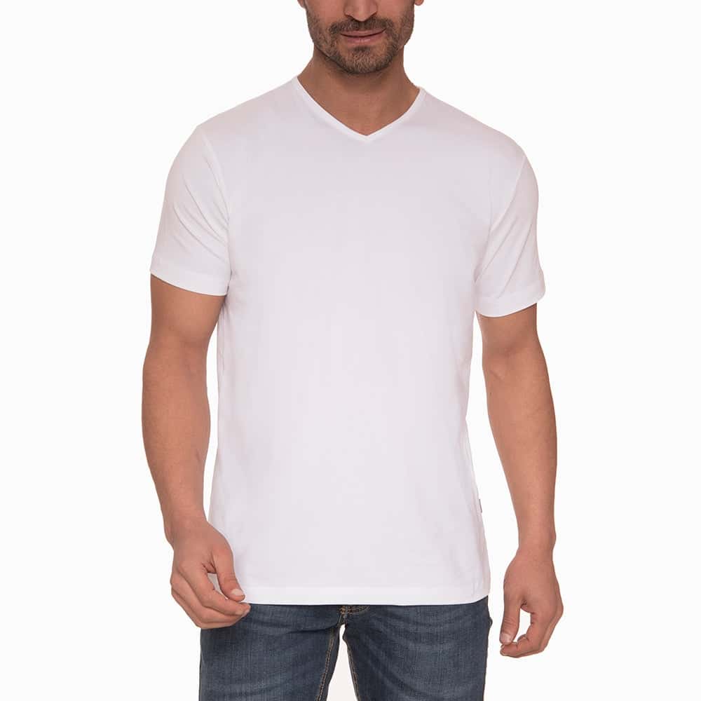 Plain Short Sleeves V-Neck-01 - nagahomme