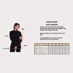 Quick Dry Quarter Zipper in Black