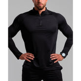 Black Quarter Zipper - Sporty Pro