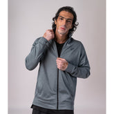 The Classic Zipper Track Top in Green