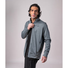 The Classic Zipper Track Top in Green