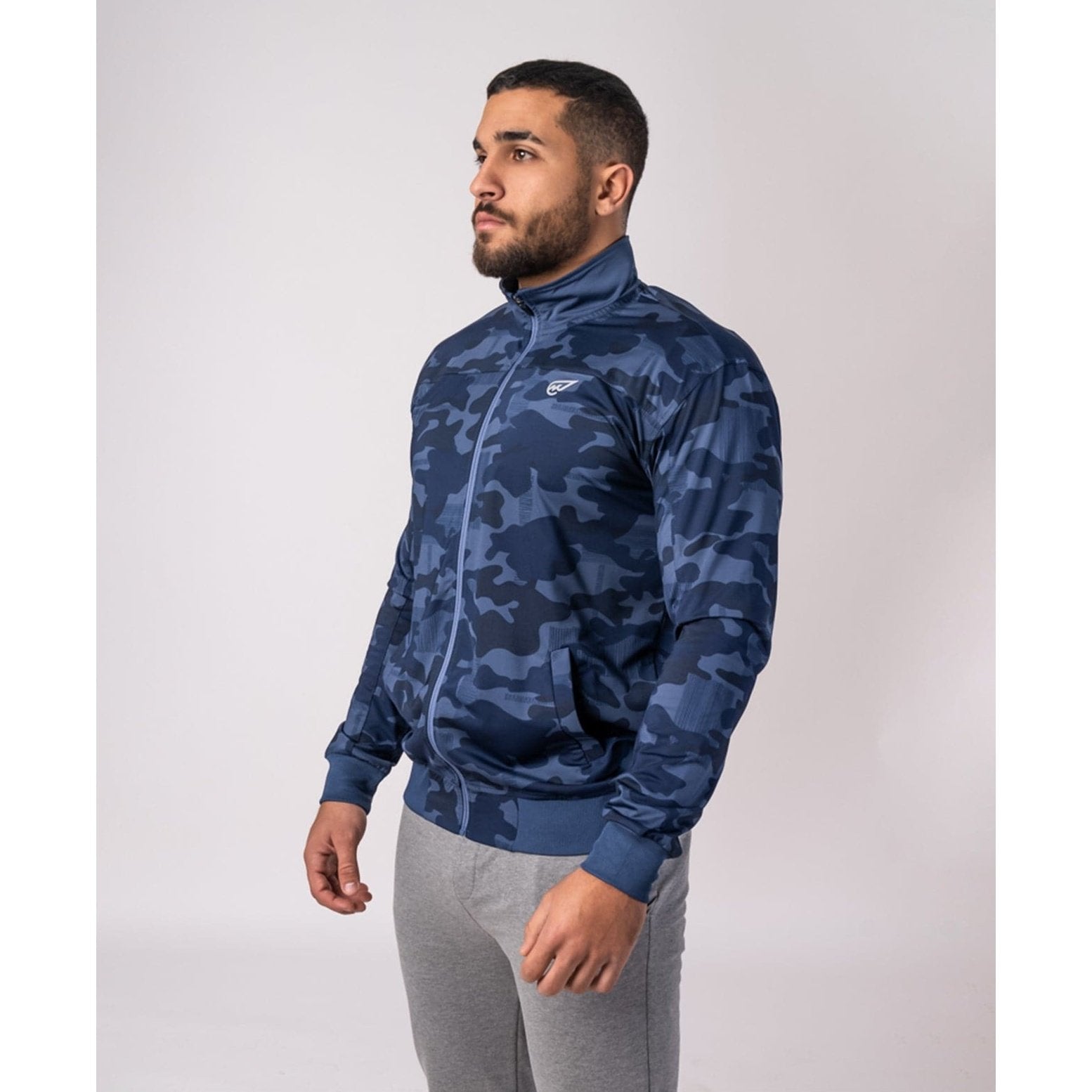 Blue Camo Track Top - Sporty Pro