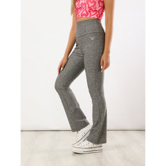 Light Gray Yoga Flare Pants - Sporty Pro