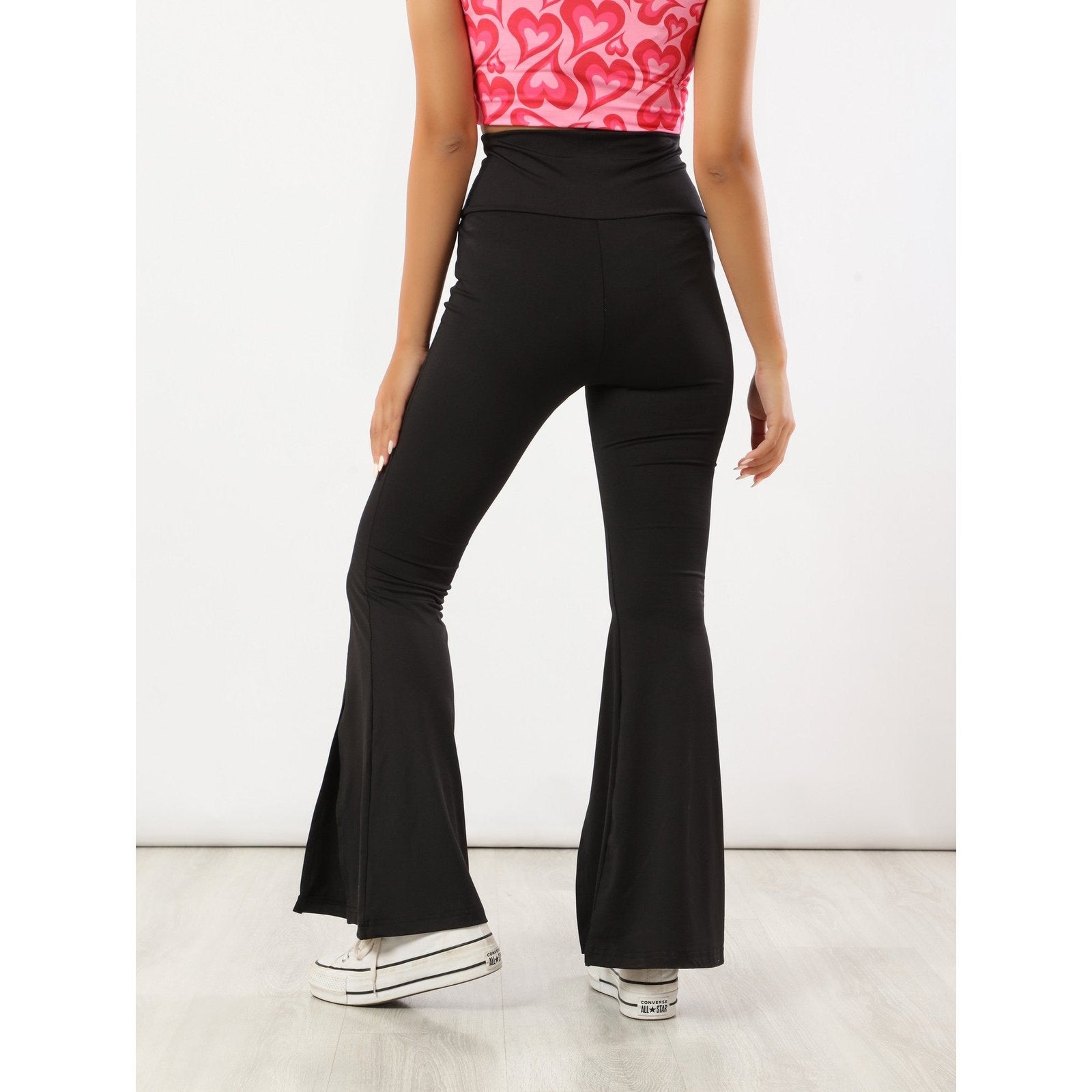 Black Flared Trousers - Sporty Pro